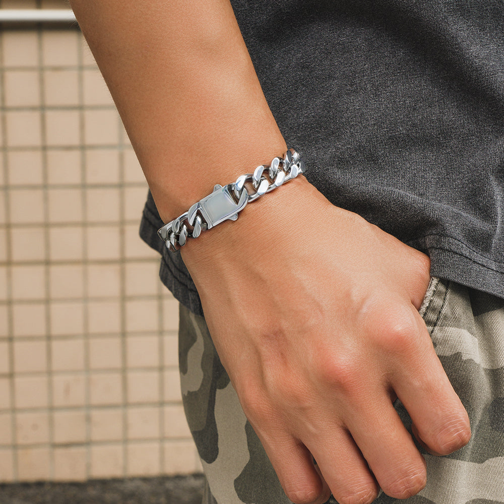 MIAMI CUBAN BRACELET (SILVER) 12MM