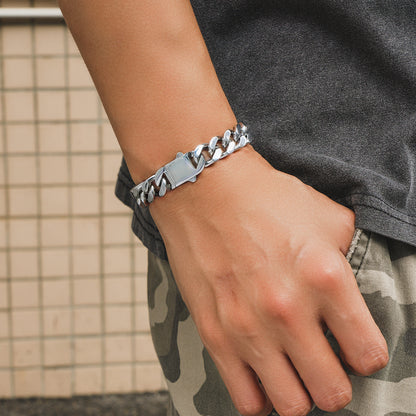 MIAMI CUBAN BRACELET (SILVER) 12MM