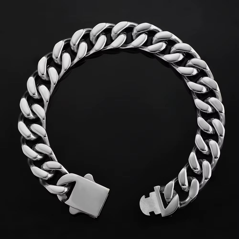 MIAMI CUBAN BRACELET (SILVER) 12MM